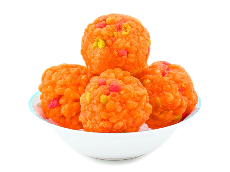 red-color-laddu