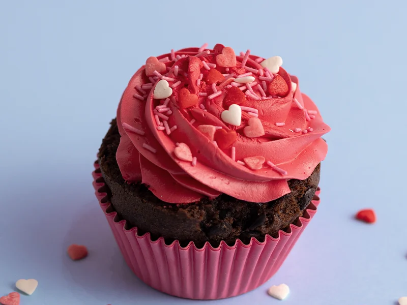 red cupcake